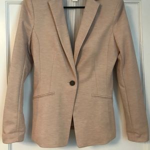 H&M Dusty Rose Stretch Knit Blazer